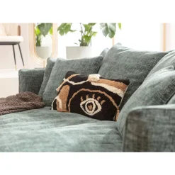 KARE Design Sofas & Couches-Bigsofa Boheme Blaugrun 230Cm