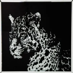 KARE Design Bilder-Bild Frame Mirror Leopard 80X80Cm