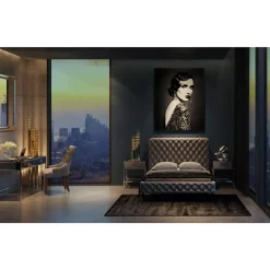 KARE Design Bilder-Bild Glas Beauty Lady 120X150Cm
