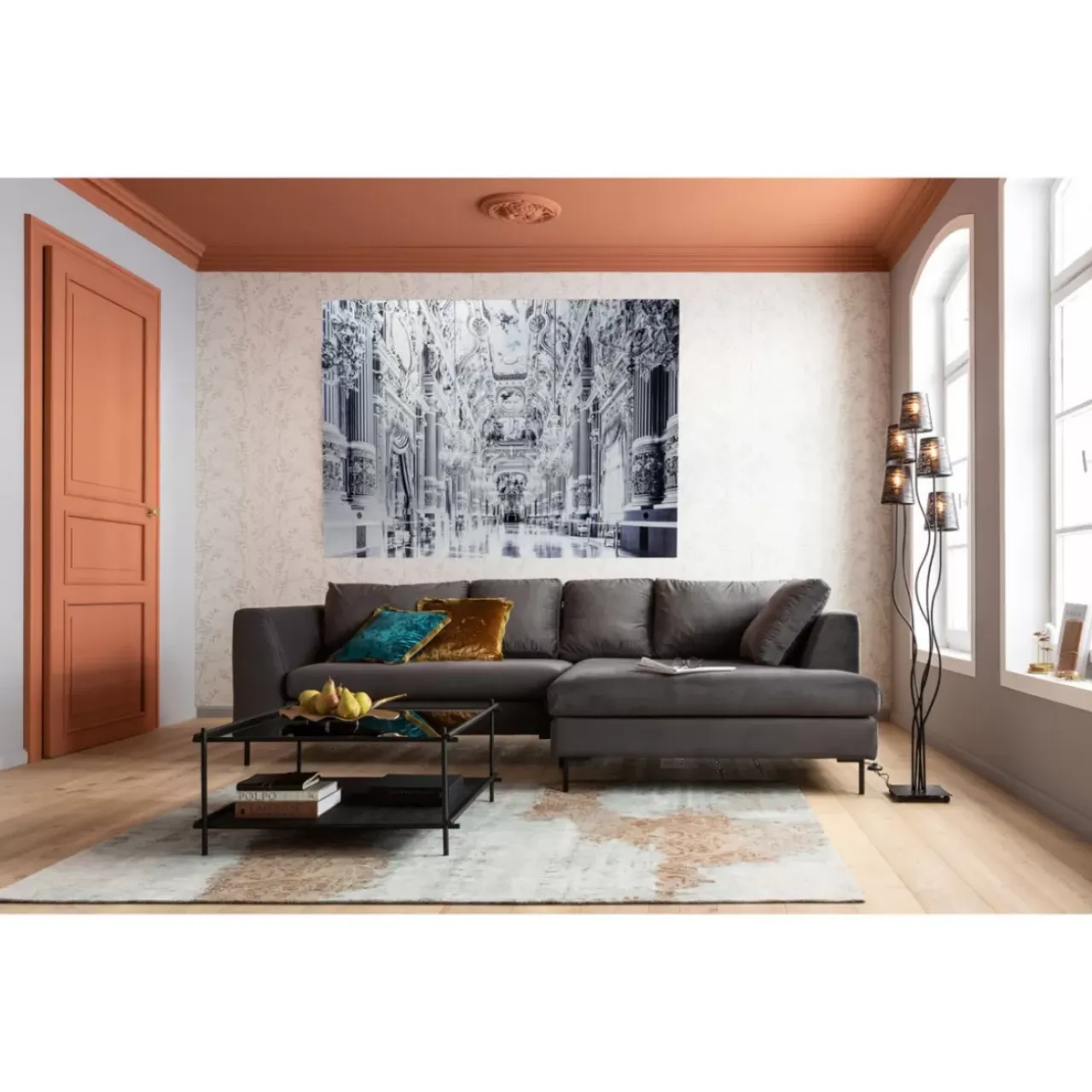 KARE Design Bilder-Bild Glas Metallic Versailles 180X120Cm