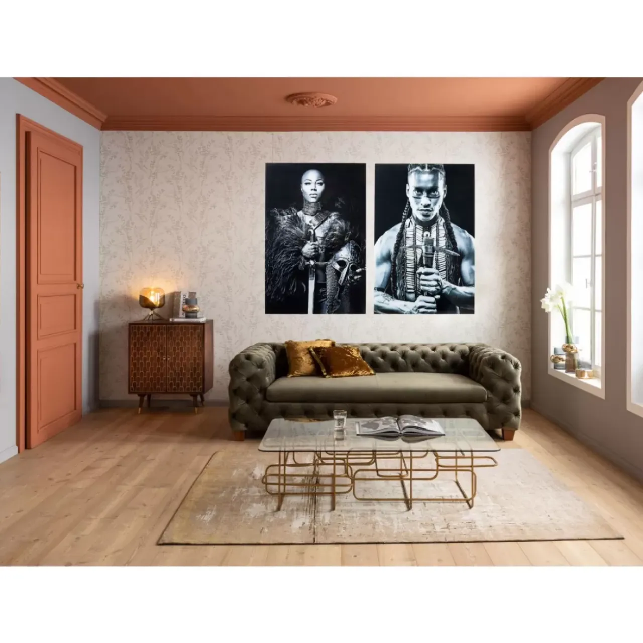 KARE Design Bilder-Bild Glas Native Front 150X100Cm