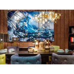 KARE Design Bilder-Bild Glas Triptychon Wave 240X160Cm (3/Set)