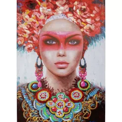 KARE Design Bilder-Bild Touched Red Eye Lady 90X140