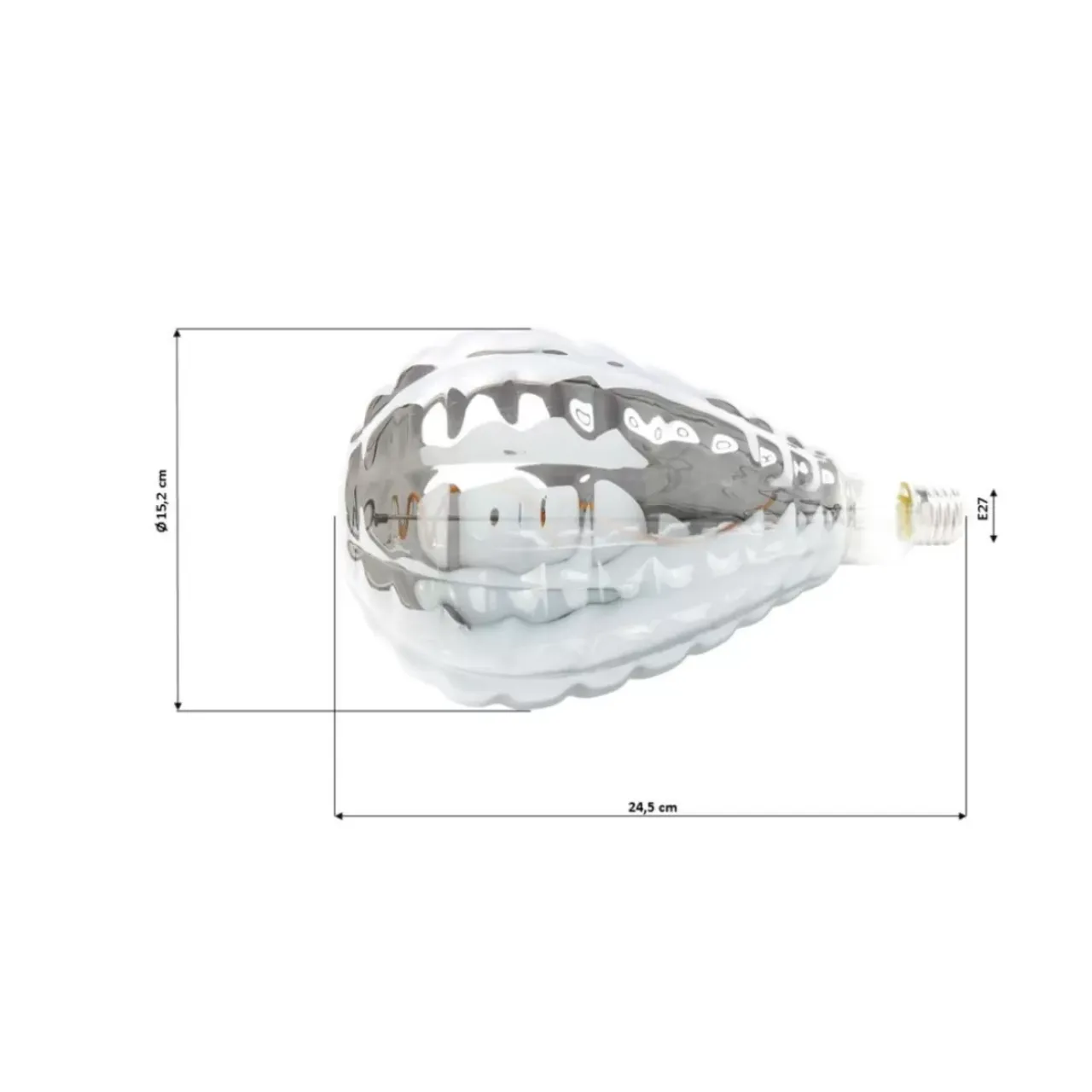 KARE Design Leuchtmittel-Birne Riffle Ball Led