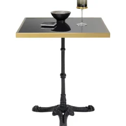 KARE Design Tische-Bistrotisch Kaffeehaus Rim Square Schwarz 60X60