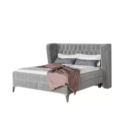 KARE Design Betten-Boxspringbett Benito Moon Grau 180X200Cm