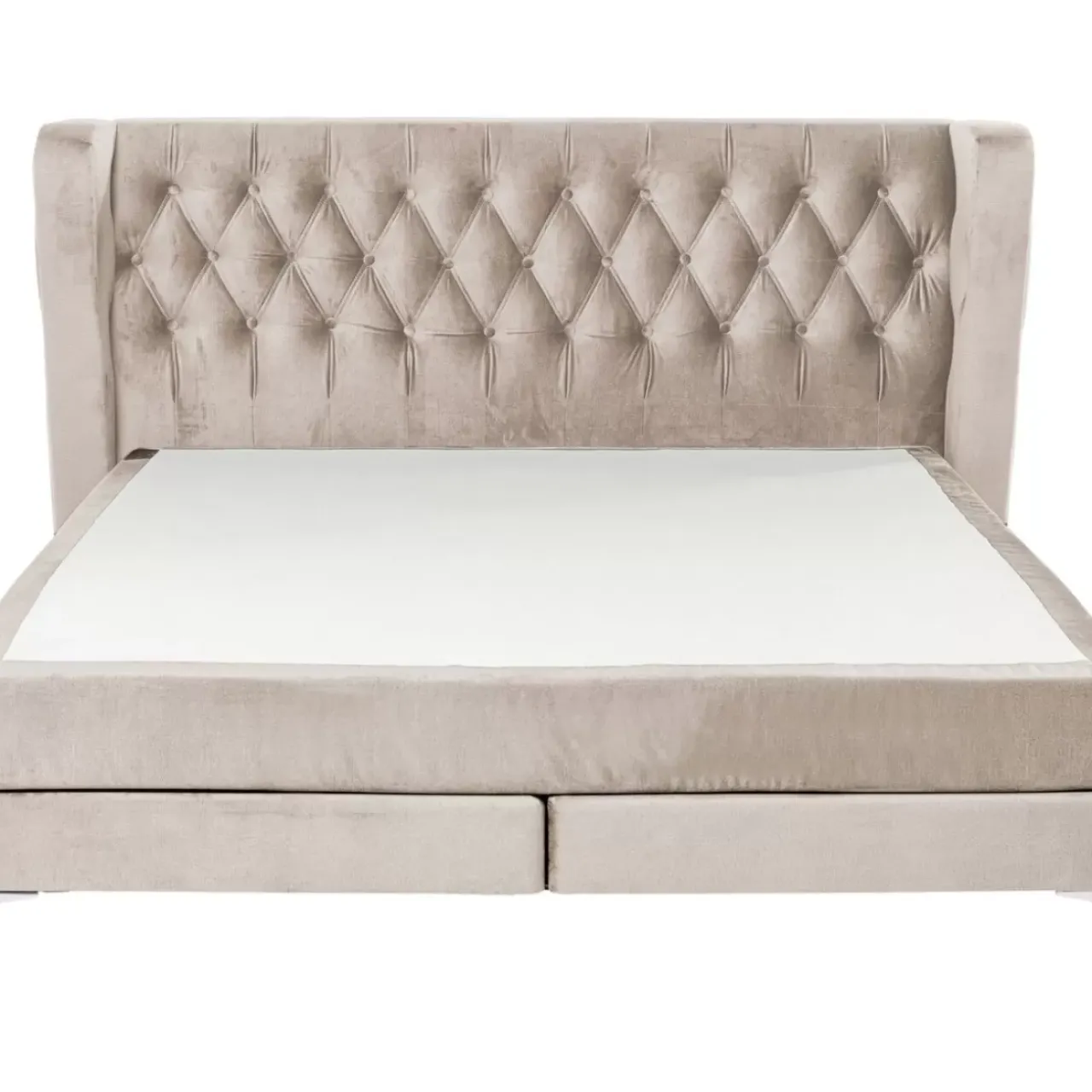 KARE Design Betten-Boxspringbett Benito Moon Creme 160X200Cm