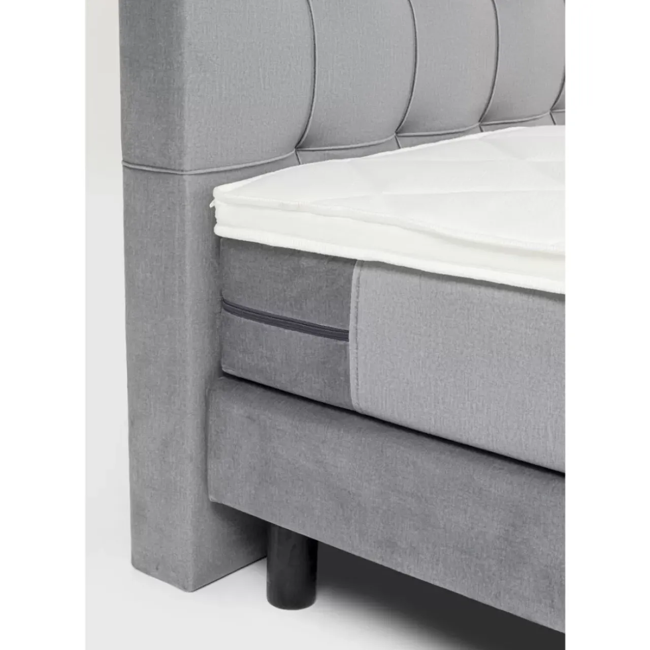 KARE Design Betten-Boxspringbett Benito Star Grau 180X200Cm