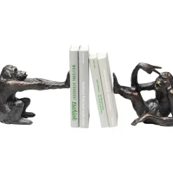 KARE Design Deko & Geschenkartikel-Buchstutze Monkey (2/Set)