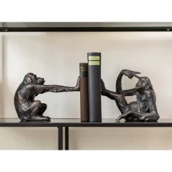 KARE Design Deko & Geschenkartikel-Buchstutze Monkey (2/Set)