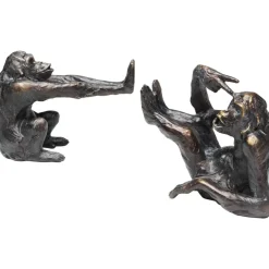 KARE Design Deko & Geschenkartikel-Buchstutze Monkey (2/Set)