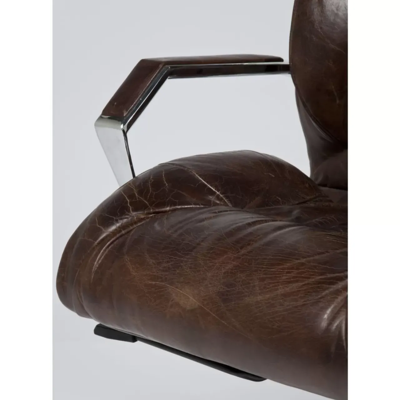 KARE Design Stühle-Burodrehstuhl Cigar Lounge