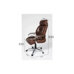 KARE Design Stühle-Burodrehstuhl Cigar Lounge