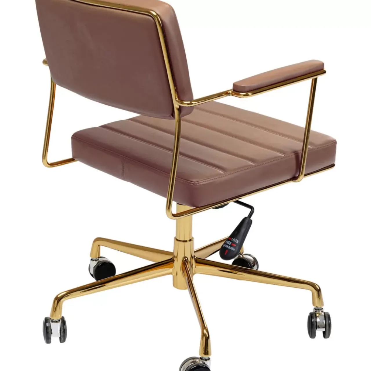 KARE Design Stühle-Burodrehstuhl Dottore Braun