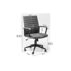 KARE Design Stühle-Burodrehstuhl Labora Braun
