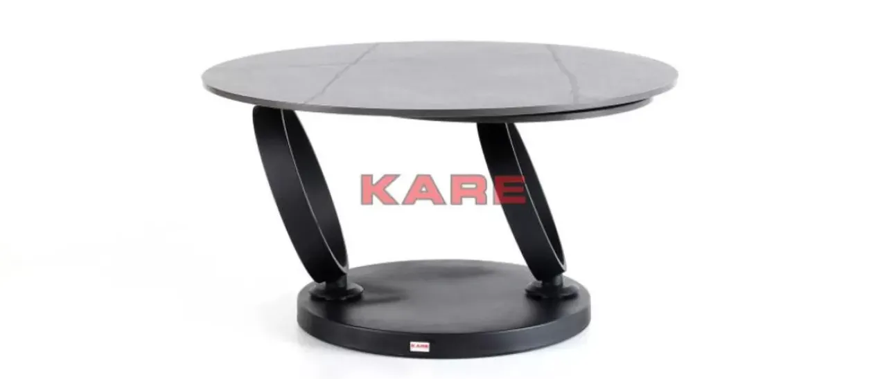 KARE Design Tische-Couchtisch Beverly Schwarz 133X80Cm
