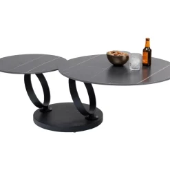 KARE Design Tische-Couchtisch Beverly Schwarz 133X80Cm