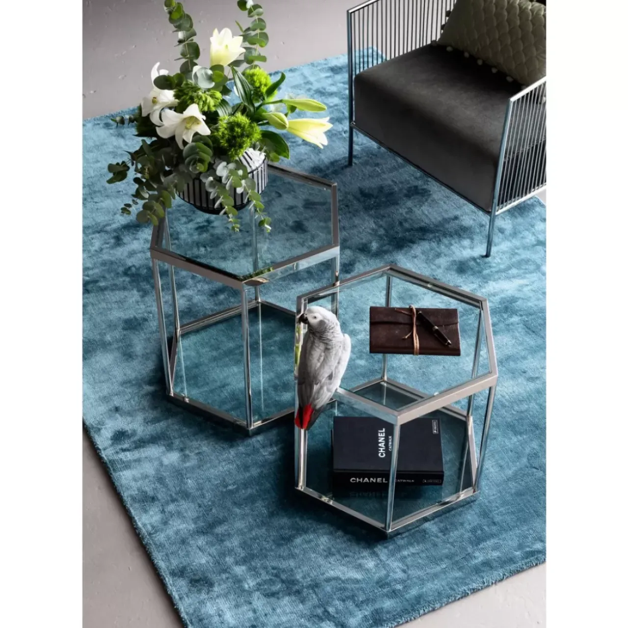 KARE Design Tische-Couchtisch Comb Silber 45