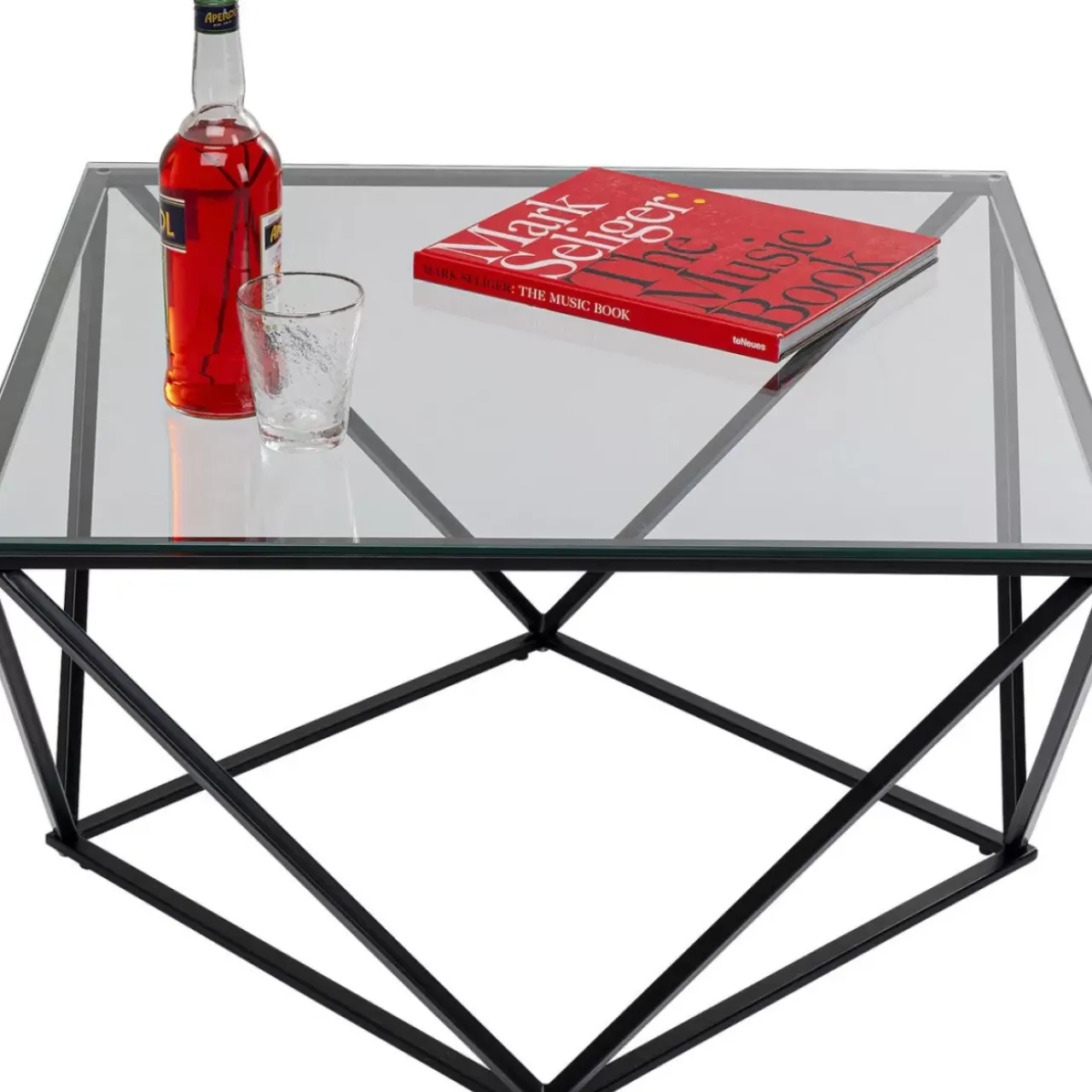 KARE Design Tische-Couchtisch Cristallo Schwarz 80X80Cm