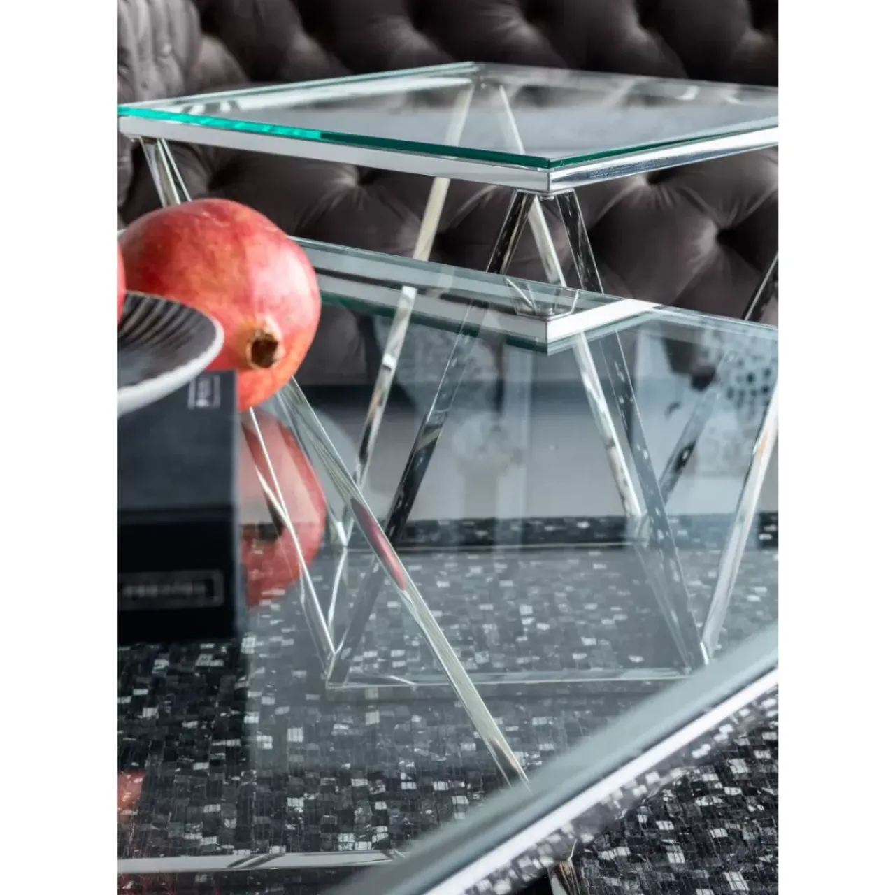 KARE Design Tische-Couchtisch Cristallo 80X80