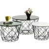 KARE Design Tische-Couchtisch East Coast Rund (3/Set)