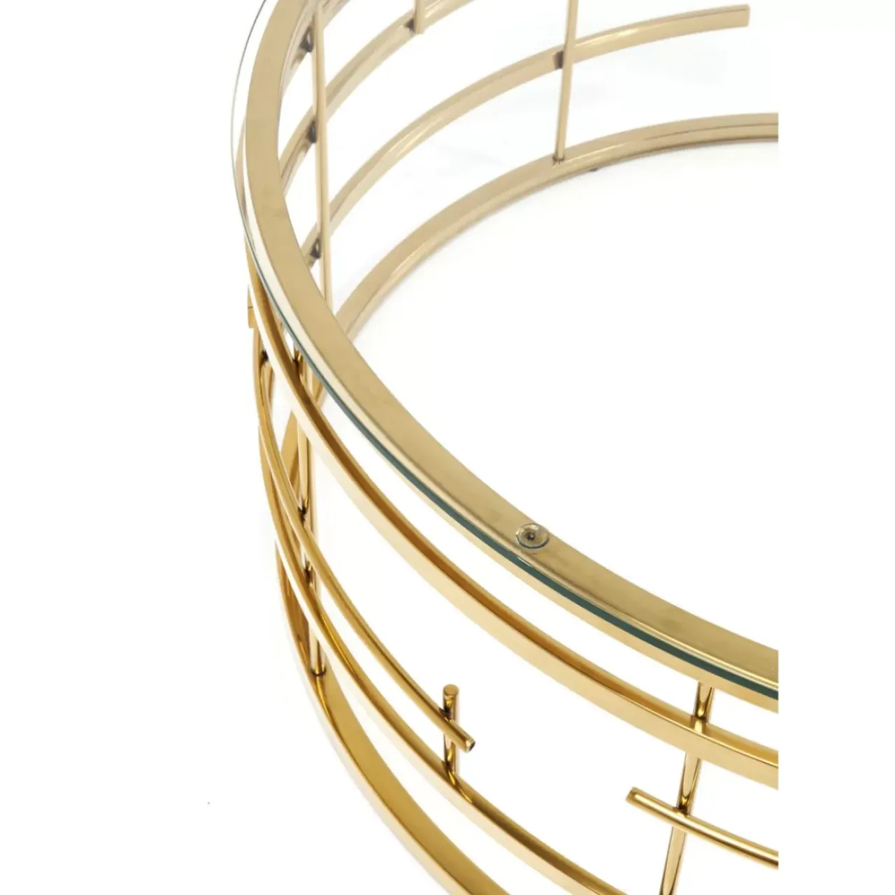 KARE Design Tische-Couchtisch Jupiter Gold O100Cm