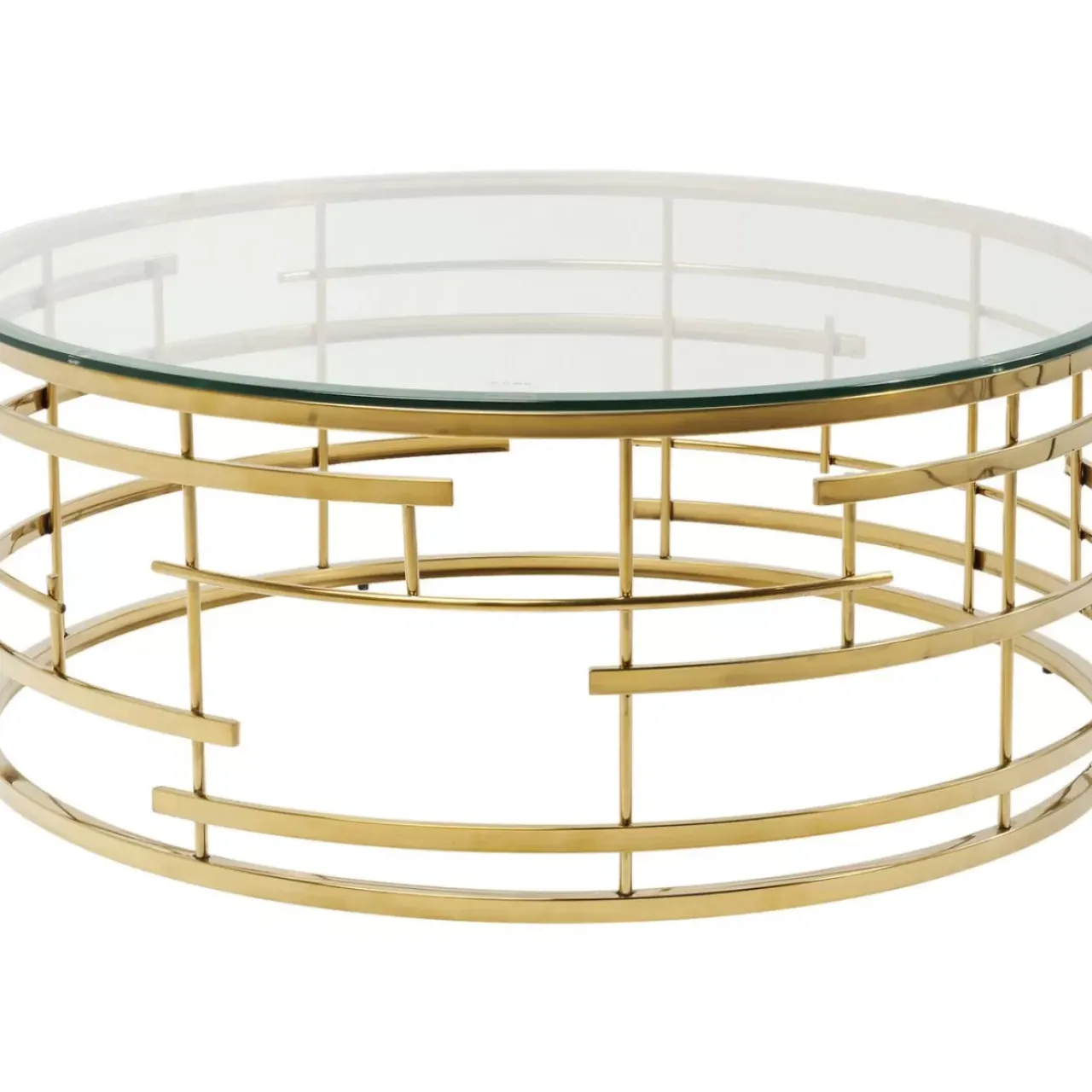 KARE Design Tische-Couchtisch Jupiter Gold O100Cm