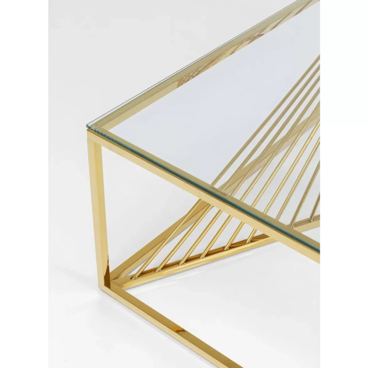 KARE Design Tische-Couchtisch Laser Gold 120X60