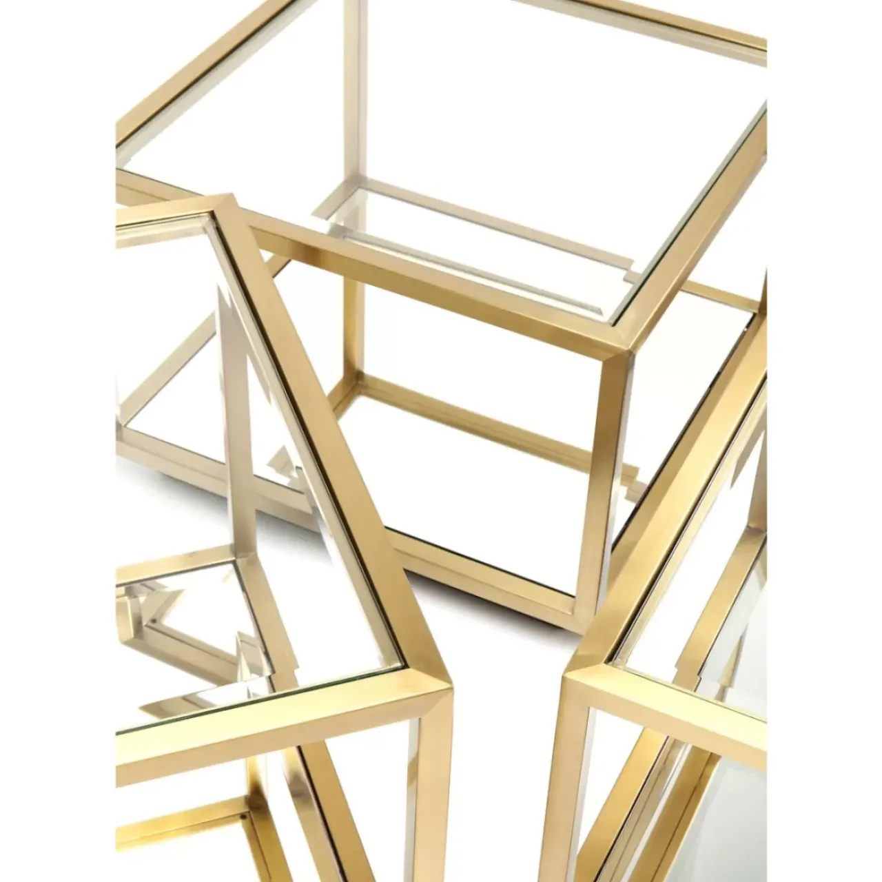 KARE Design Tische-Couchtisch Luigi Gold (4/Set)