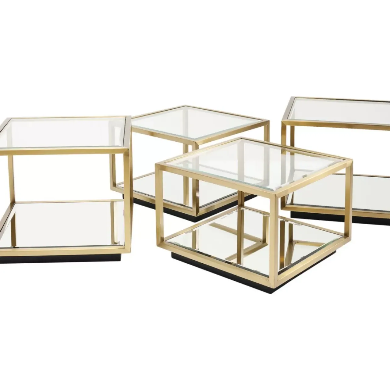 KARE Design Tische-Couchtisch Luigi Gold (4/Set)