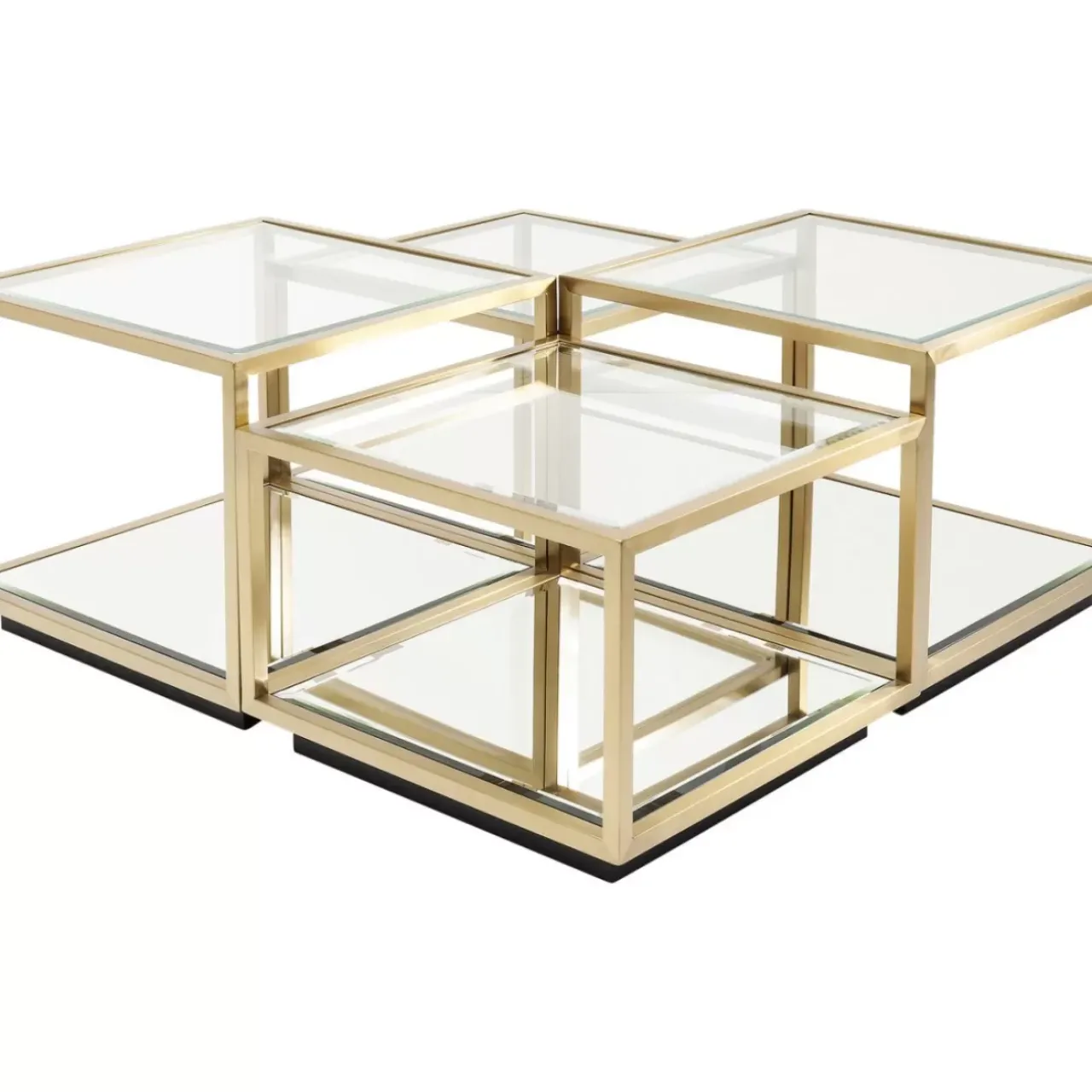 KARE Design Tische-Couchtisch Luigi Gold (4/Set)