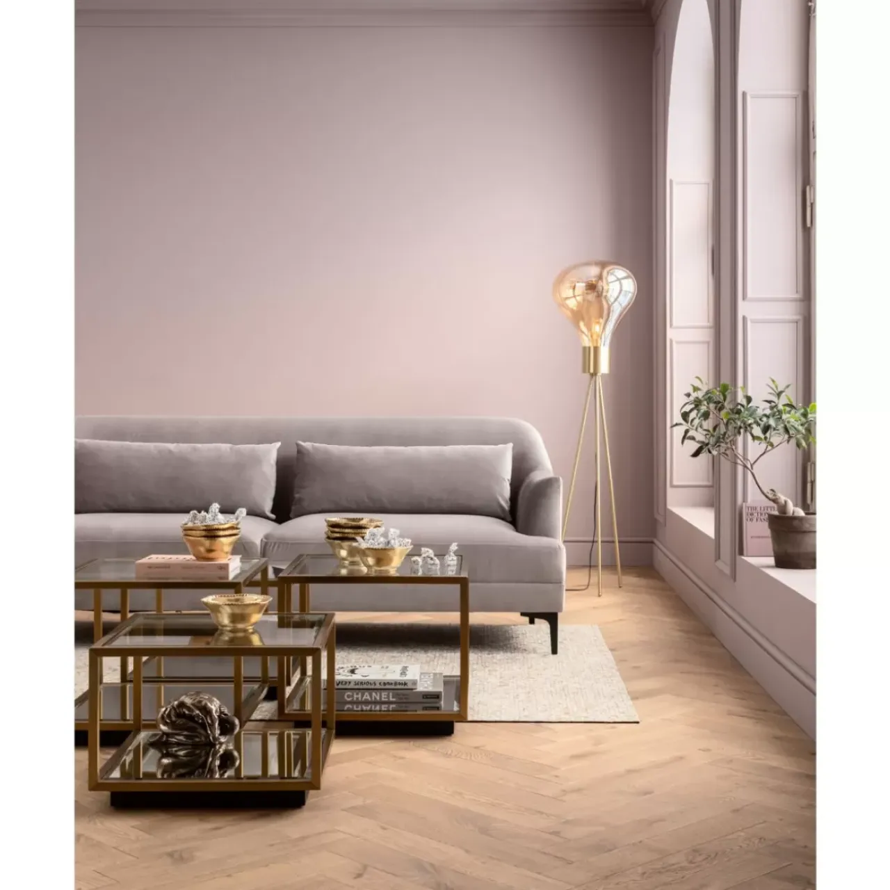 KARE Design Tische-Couchtisch Luigi Gold (4/Set)