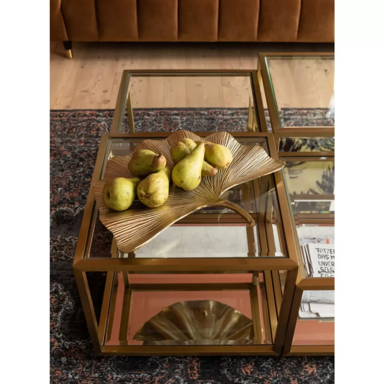 KARE Design Tische-Couchtisch Luigi Gold (4/Set)