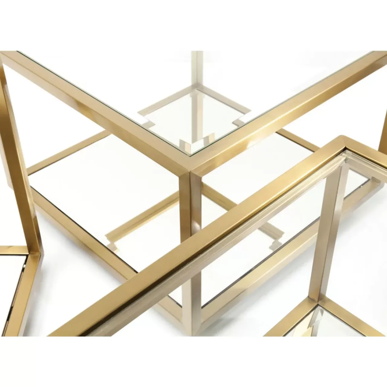 KARE Design Tische-Couchtisch Luigi Gold (4/Set)