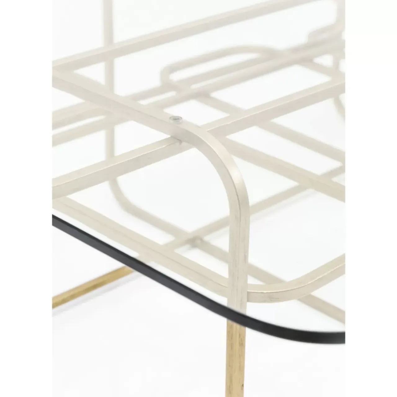 KARE Design Tische-Couchtisch Meander Gold 140X80Cm