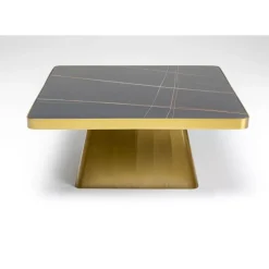 KARE Design Tische-Couchtisch Miler Gold 80X80Cm