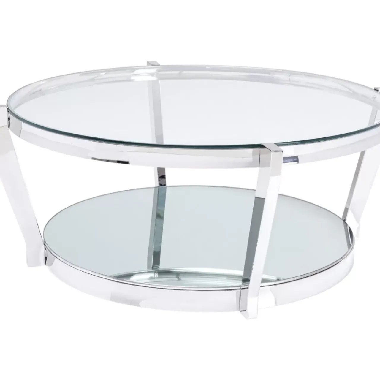KARE Design Tische-Couchtisch Monocolo Silber O90