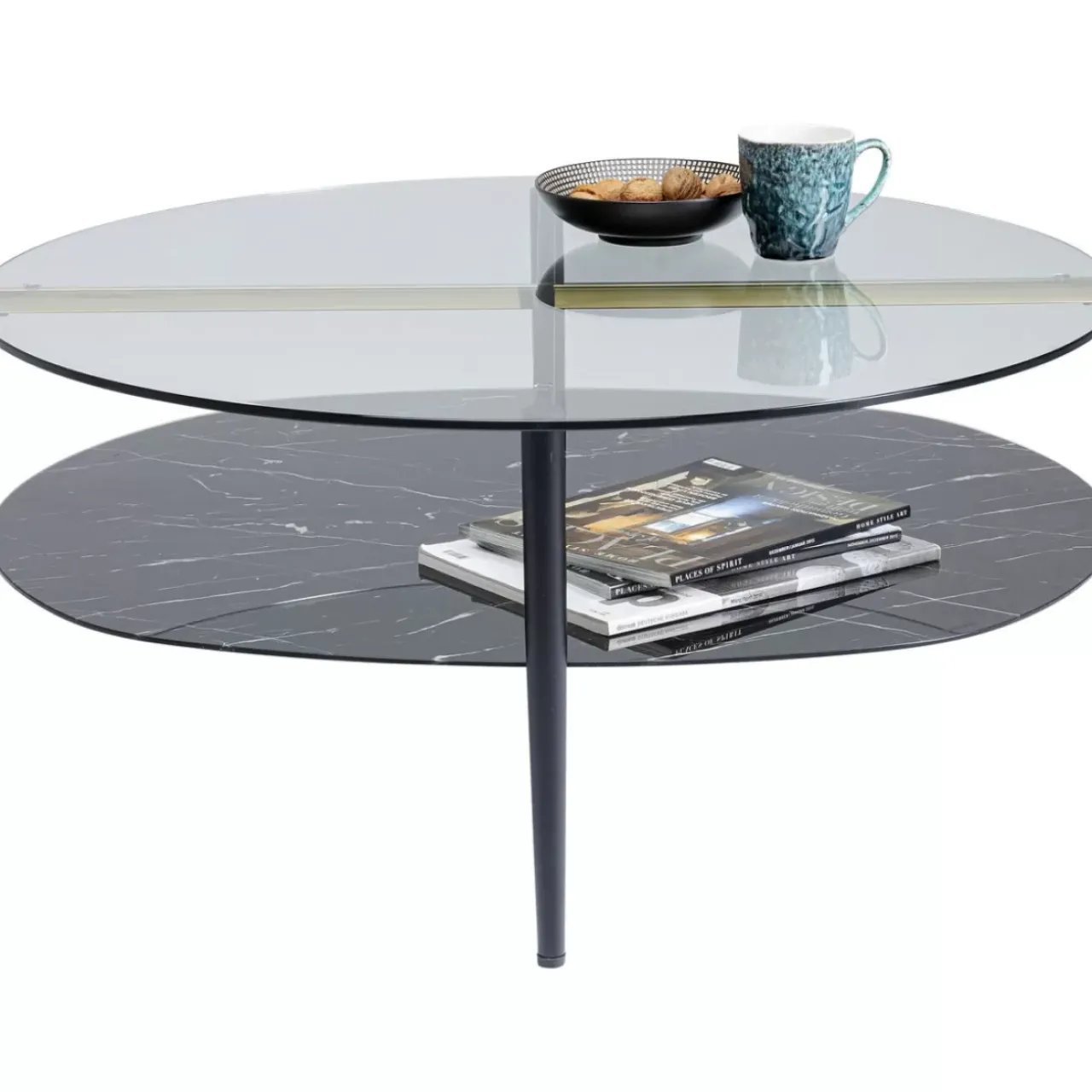 KARE Design Tische-Couchtisch Noblesse Oval 97X91