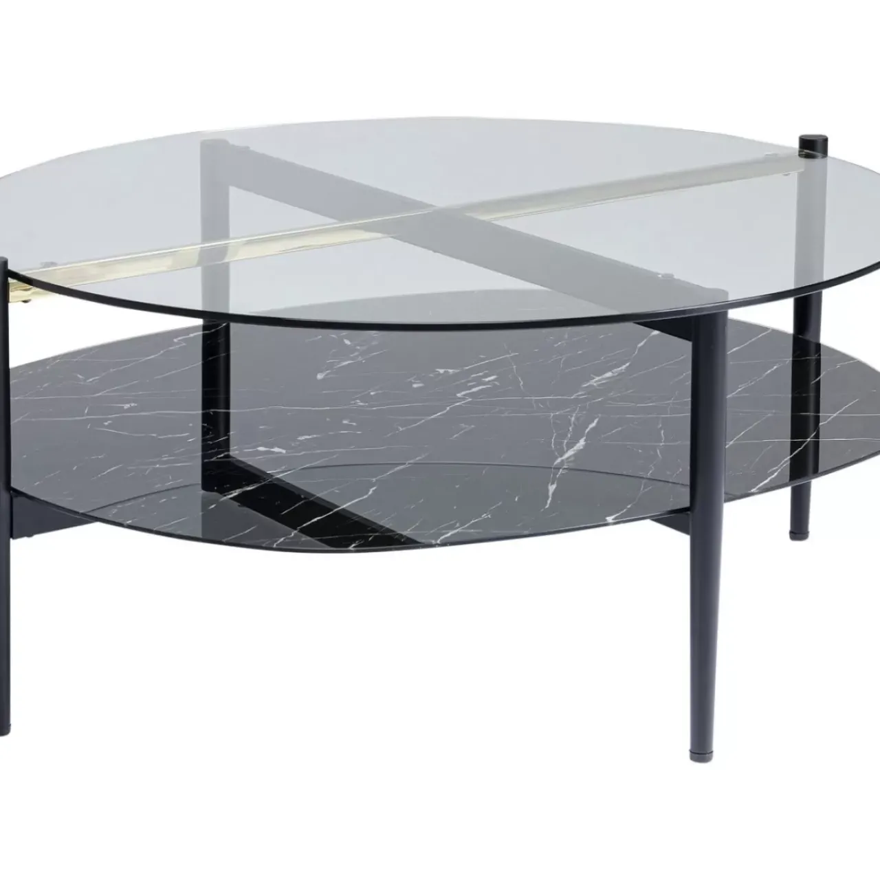 KARE Design Tische-Couchtisch Noblesse Oval 97X91