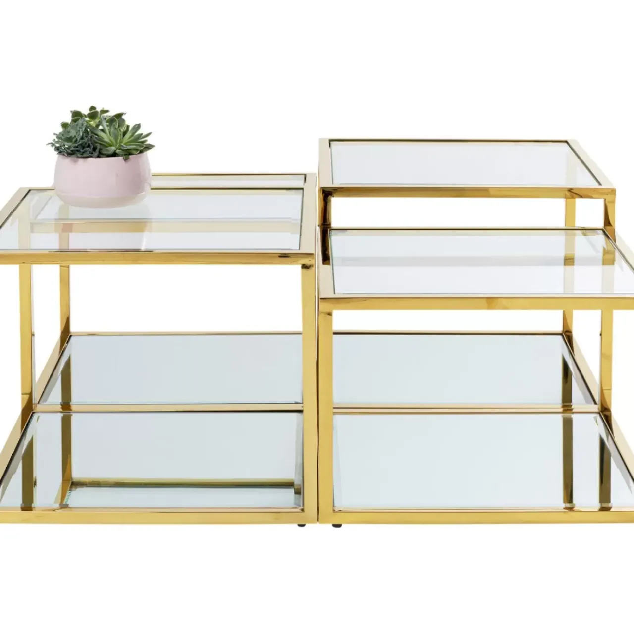 KARE Design Tische-Couchtisch Orion Gold (4/Set)