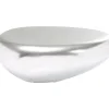 KARE Design Tische-Couchtisch Pebble Silber 122X96