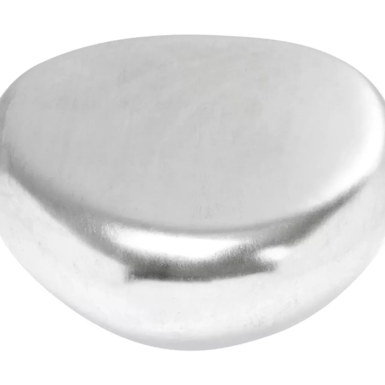 KARE Design Tische-Couchtisch Pebble Silber 122X96