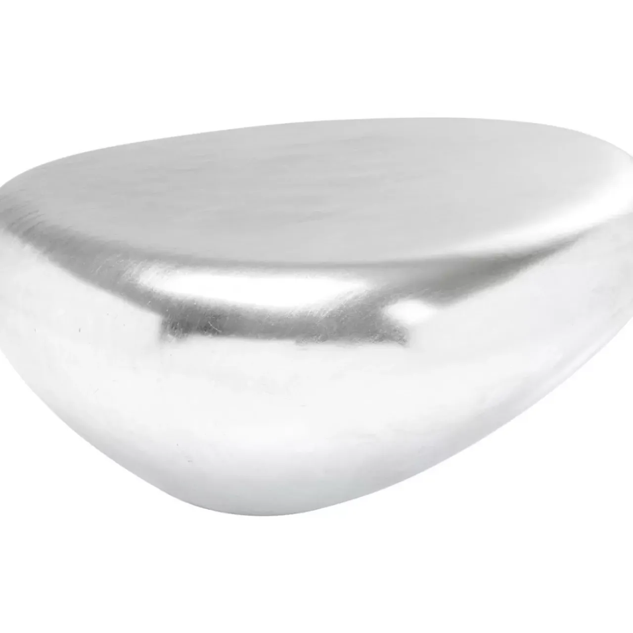 KARE Design Tische-Couchtisch Pebble Silber 122X96