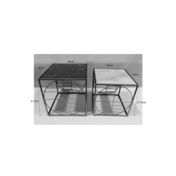 KARE Design Tische-Couchtisch Techno 1 (2/Set)