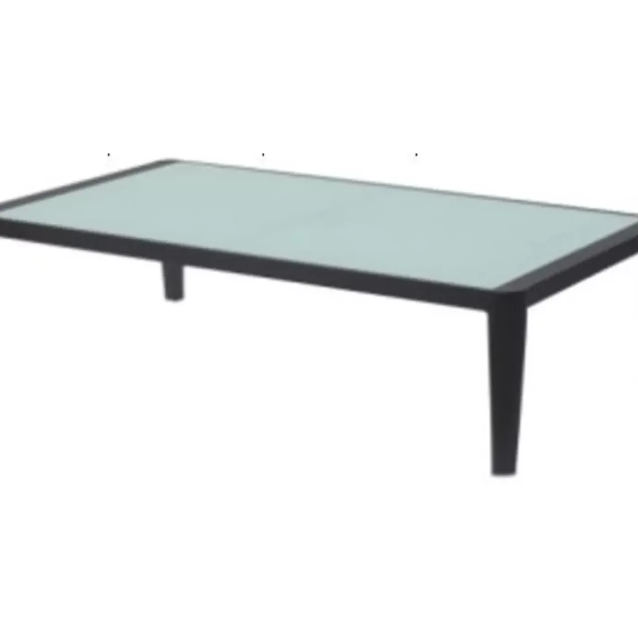 KARE Design Outdoormöbel-Couchtisch Tiki Schwarz