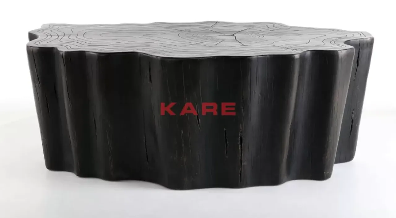 KARE Design Tische-Couchtisch Tree Stump Schwarz 119X68Cm
