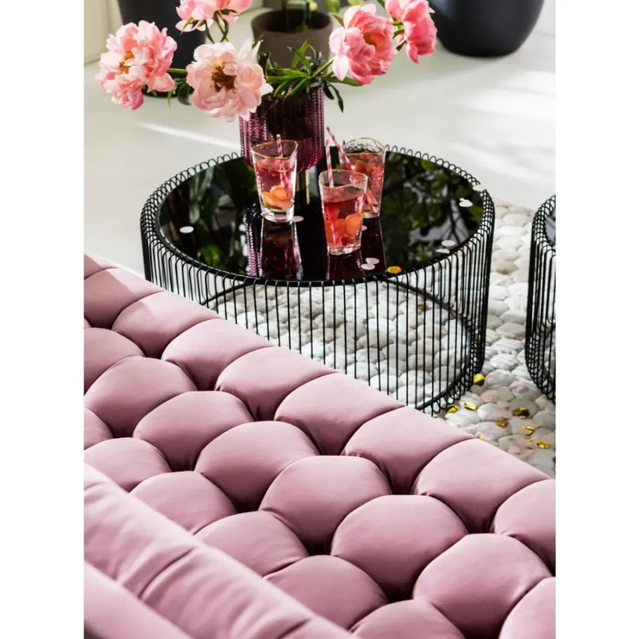KARE Design Tische-Couchtisch Wire Black (2/Set)