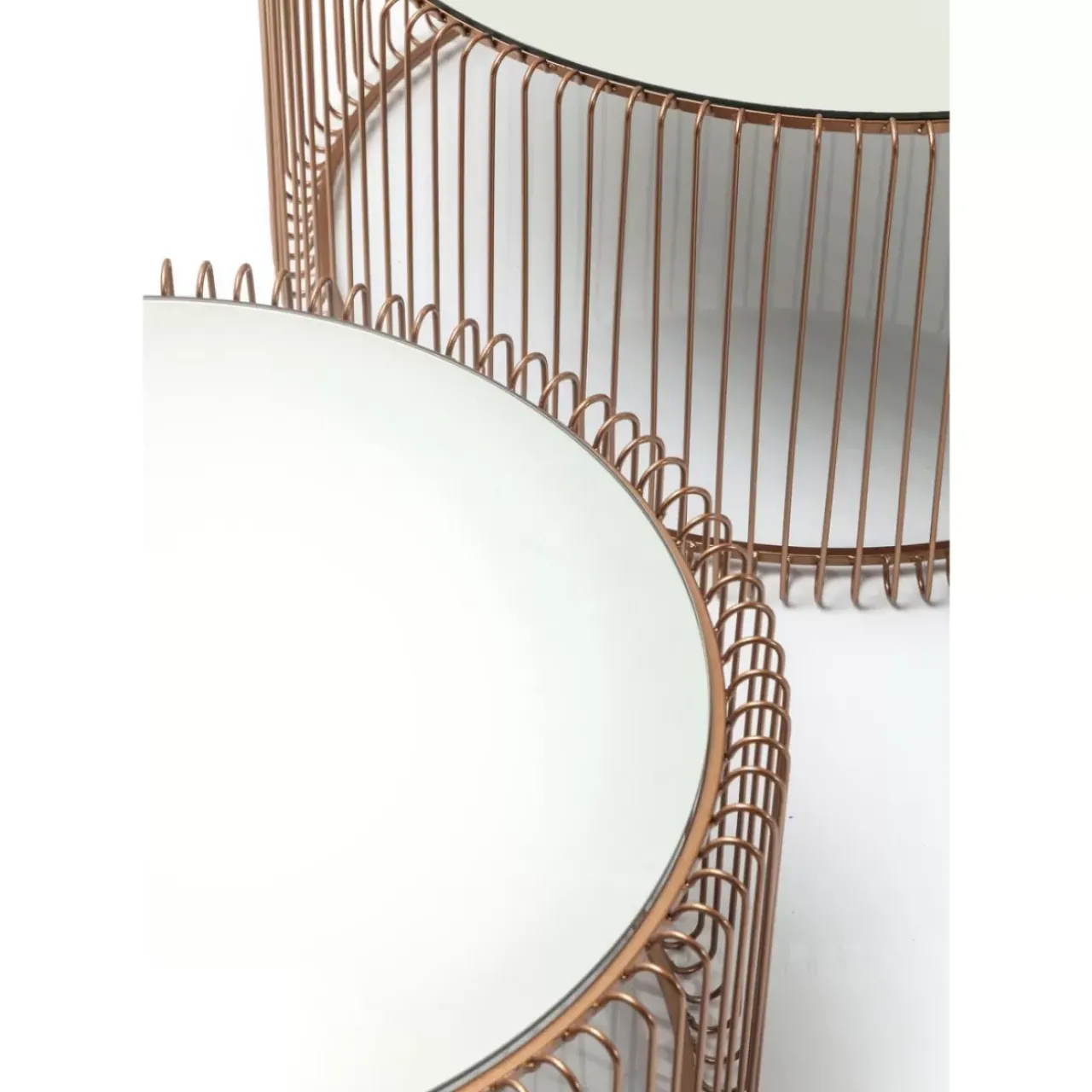 KARE Design Tische-Couchtisch Wire Copper (2/Set)
