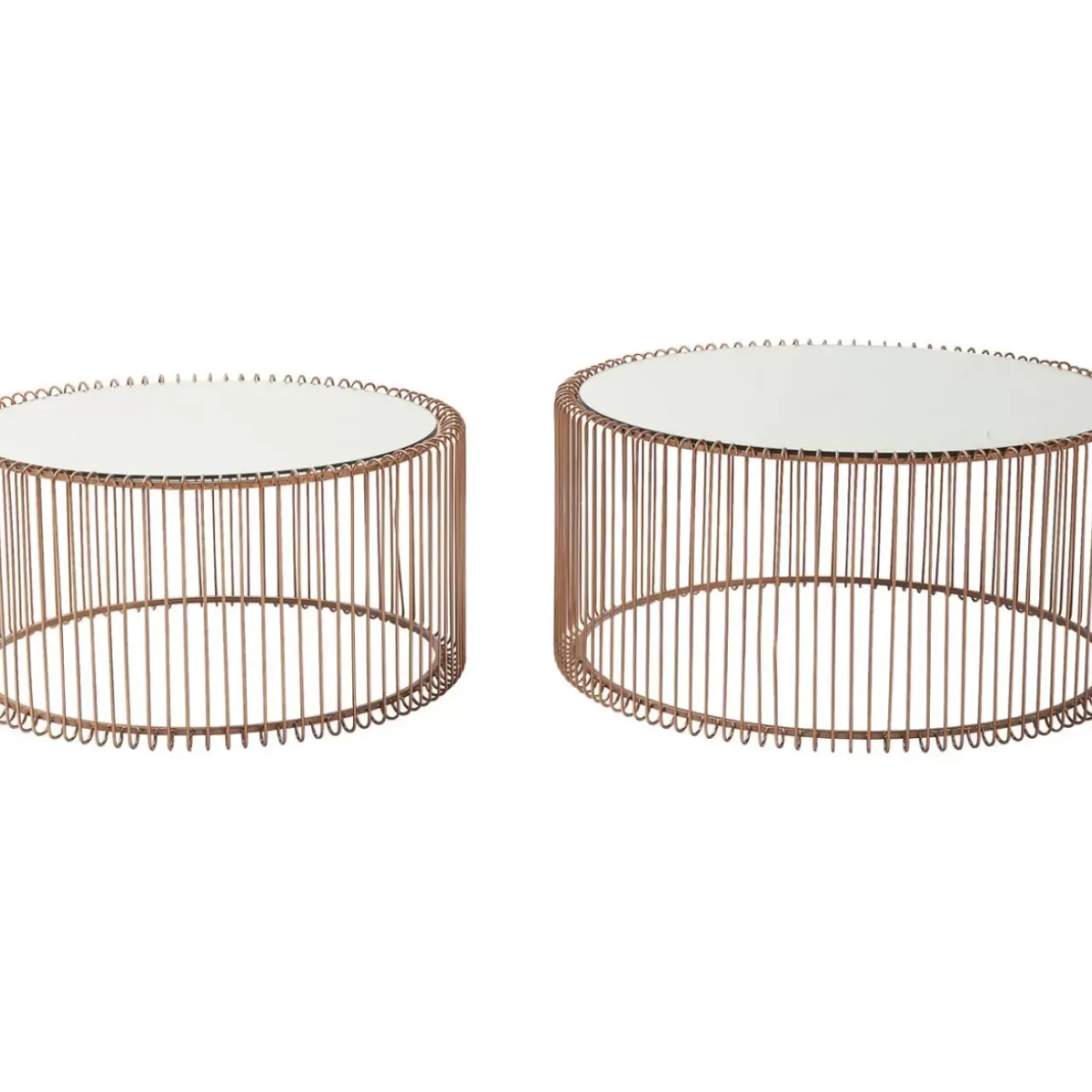 KARE Design Tische-Couchtisch Wire Copper (2/Set)