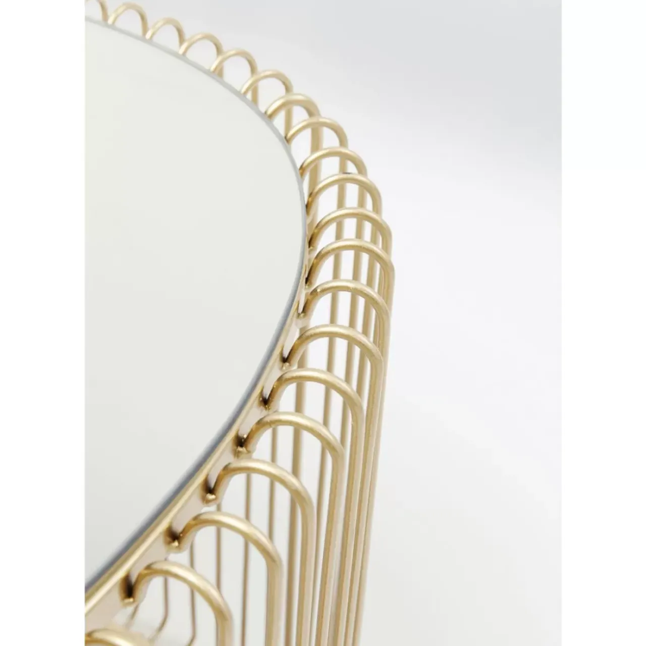 KARE Design Tische-Couchtisch Wire Uno Brass 60X90Cm